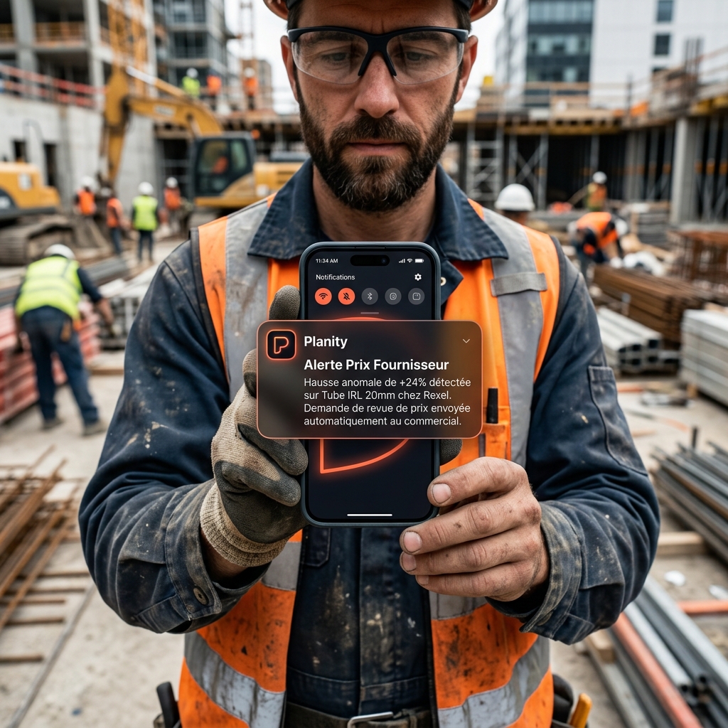 Notification d'alerte de prix Planity sur smartphone